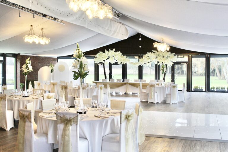 Ivory Cherry Blossom Canopy Trees - lily vase with lilies