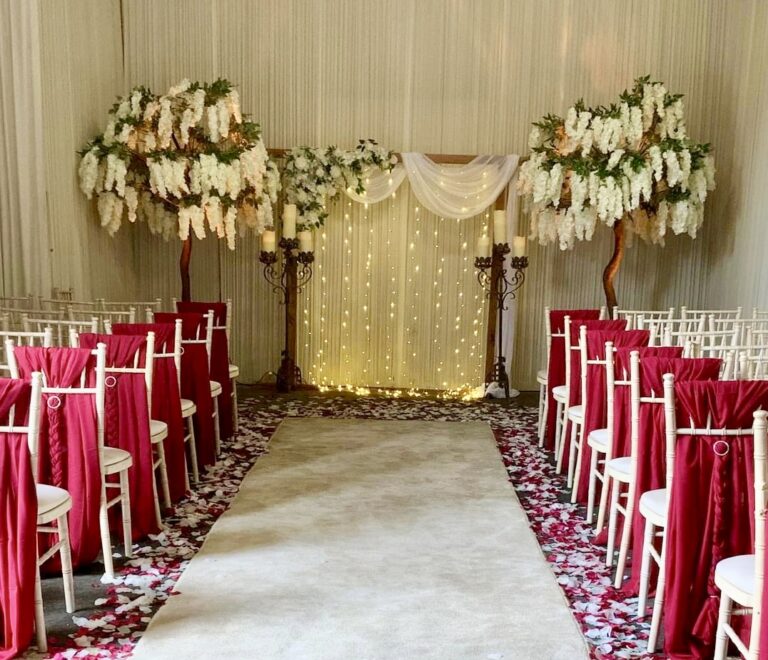 Rustic wedding arch
